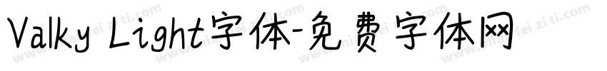 Valky Light字体字体转换
